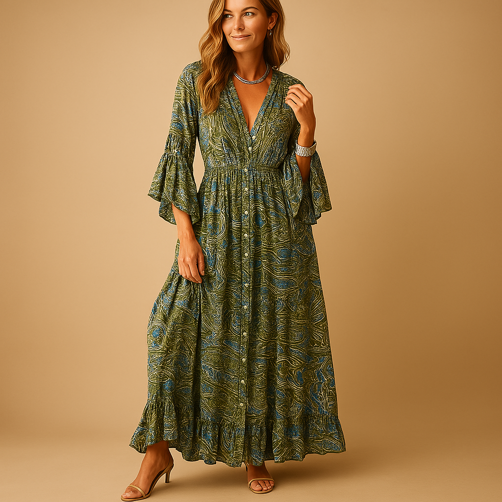 Elise | Flowy boho maxi dress for women