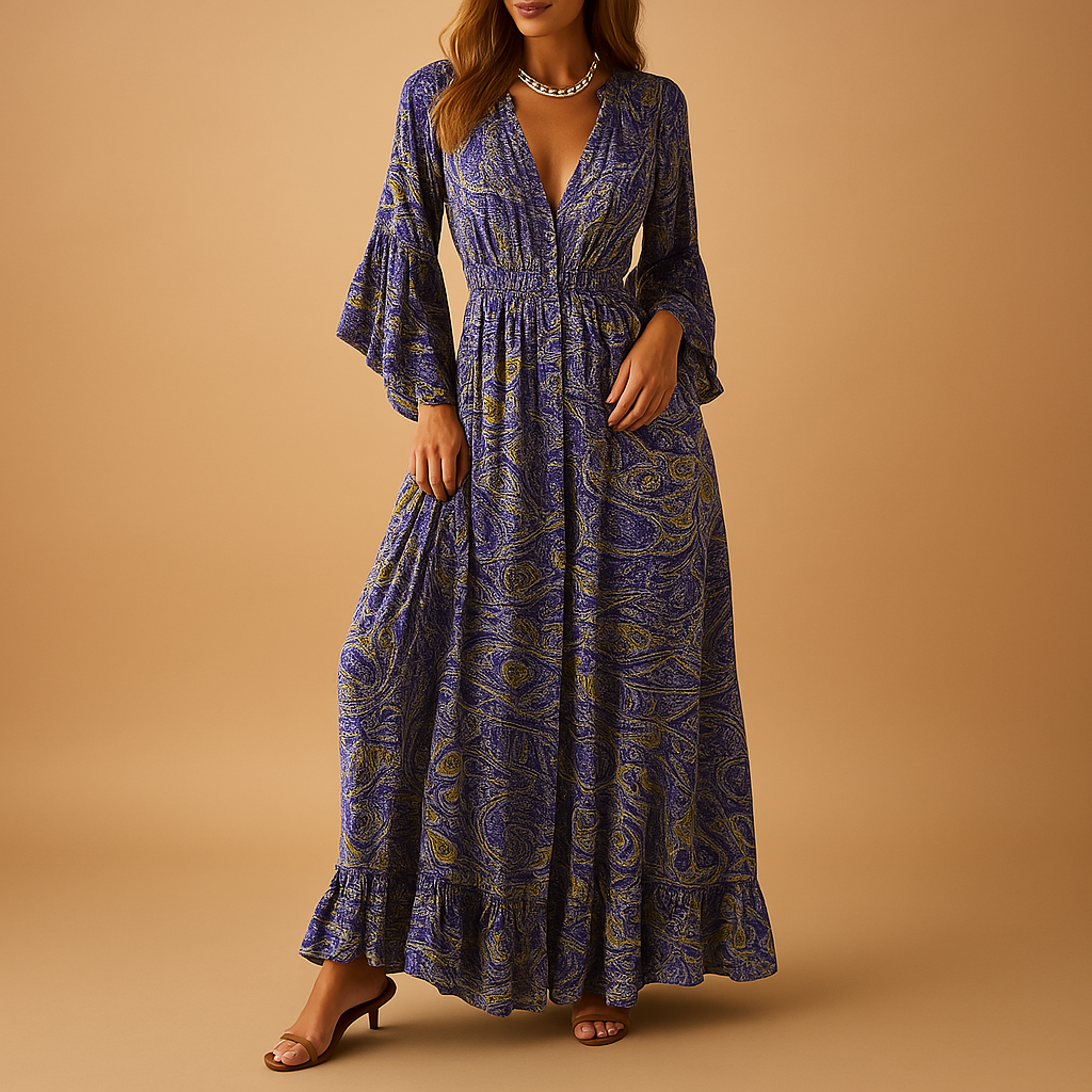 Elise | Flowy boho maxi dress for women