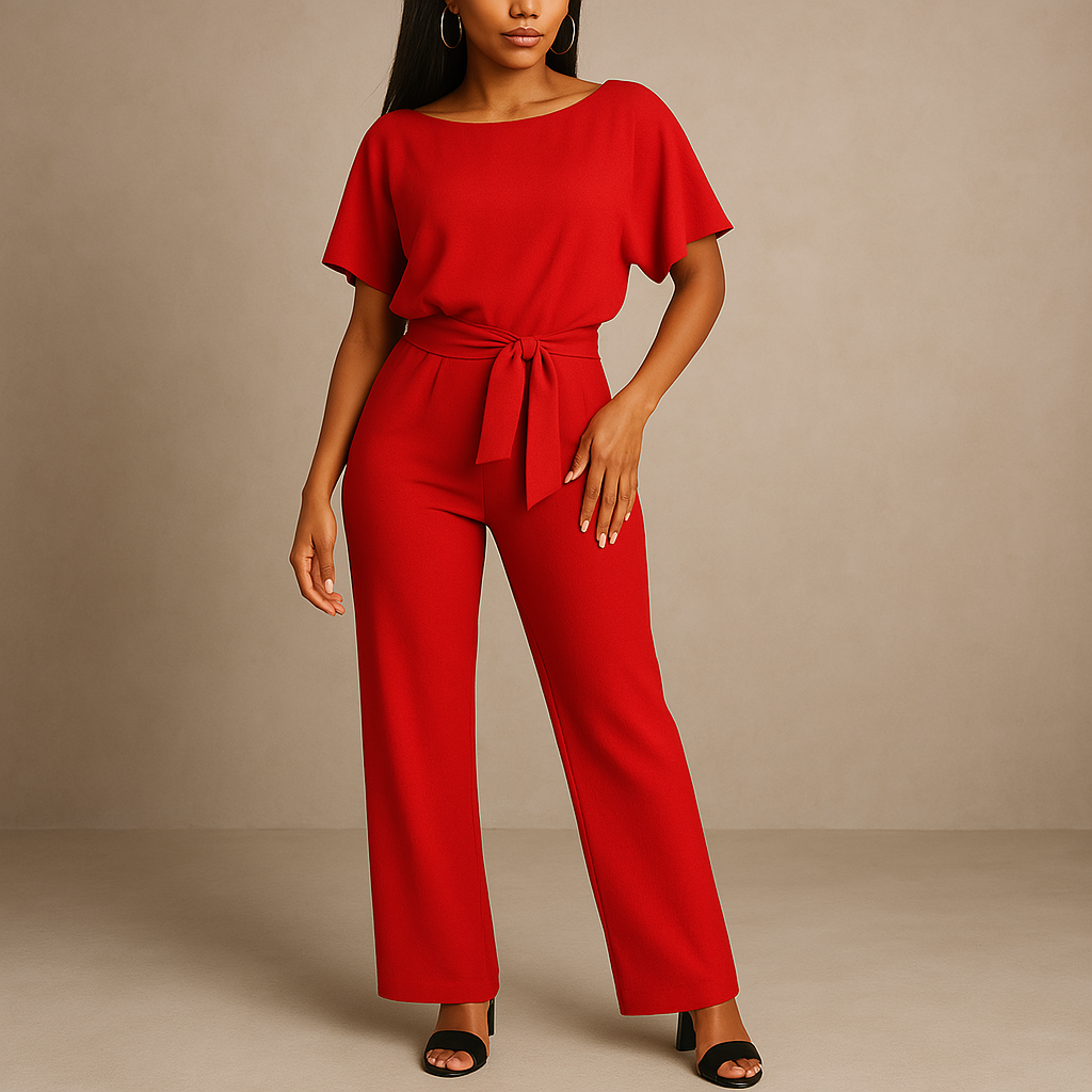 Women’s casual-chic jumpsuit with elegant tailored fit, ideal for brunch, casual days out or evening events