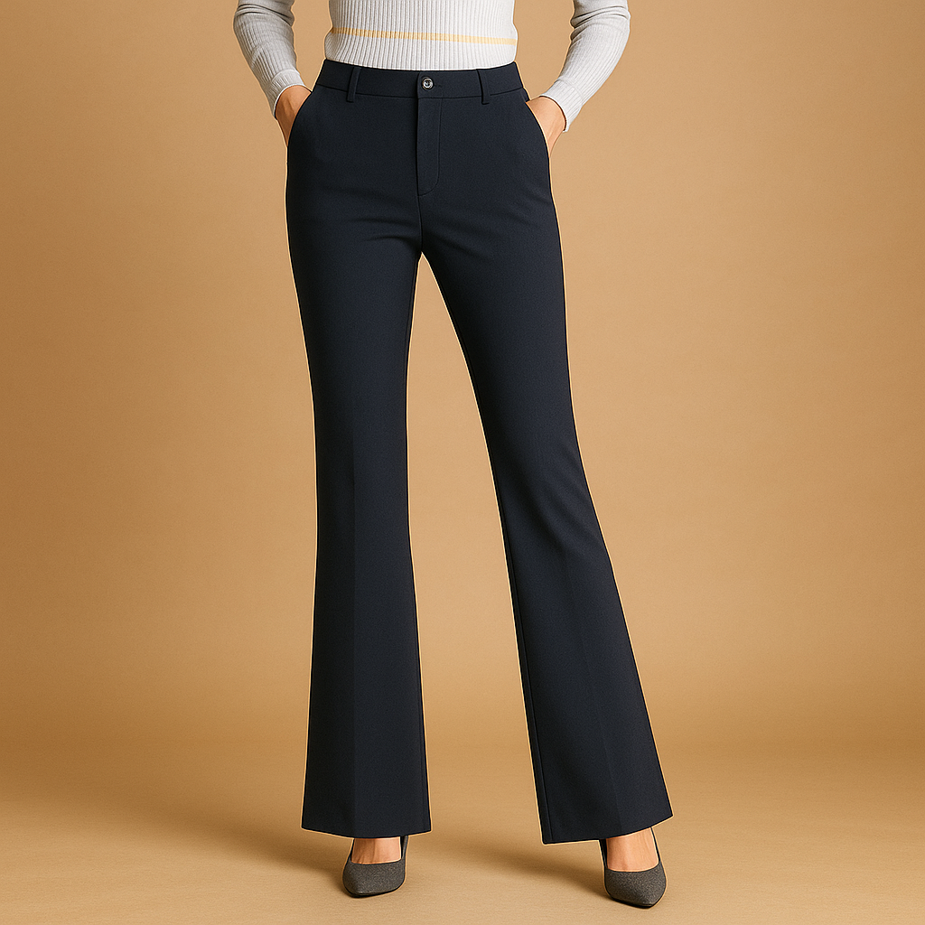 Wide Leg High-Waisted Flared Pants for Women | Renée-6