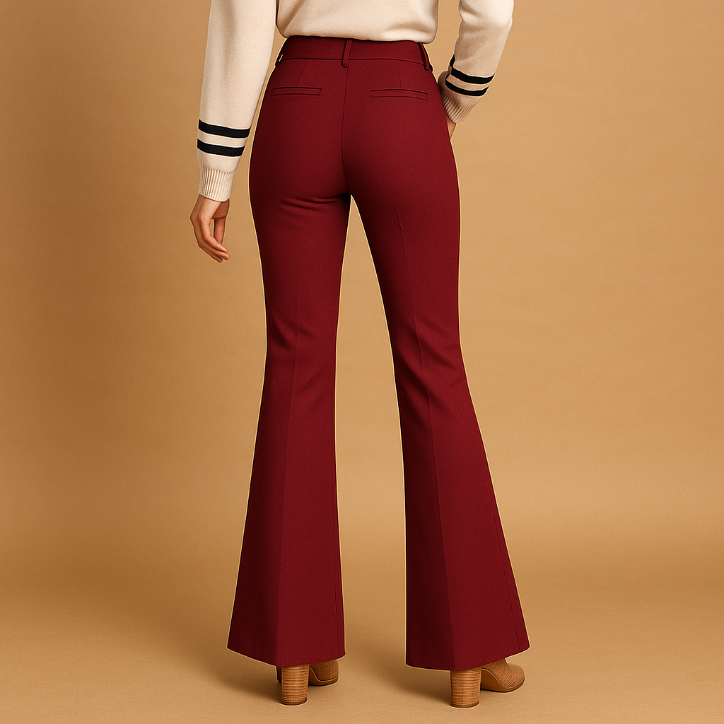 Wide Leg High-Waisted Flared Pants for Women | Renée-4