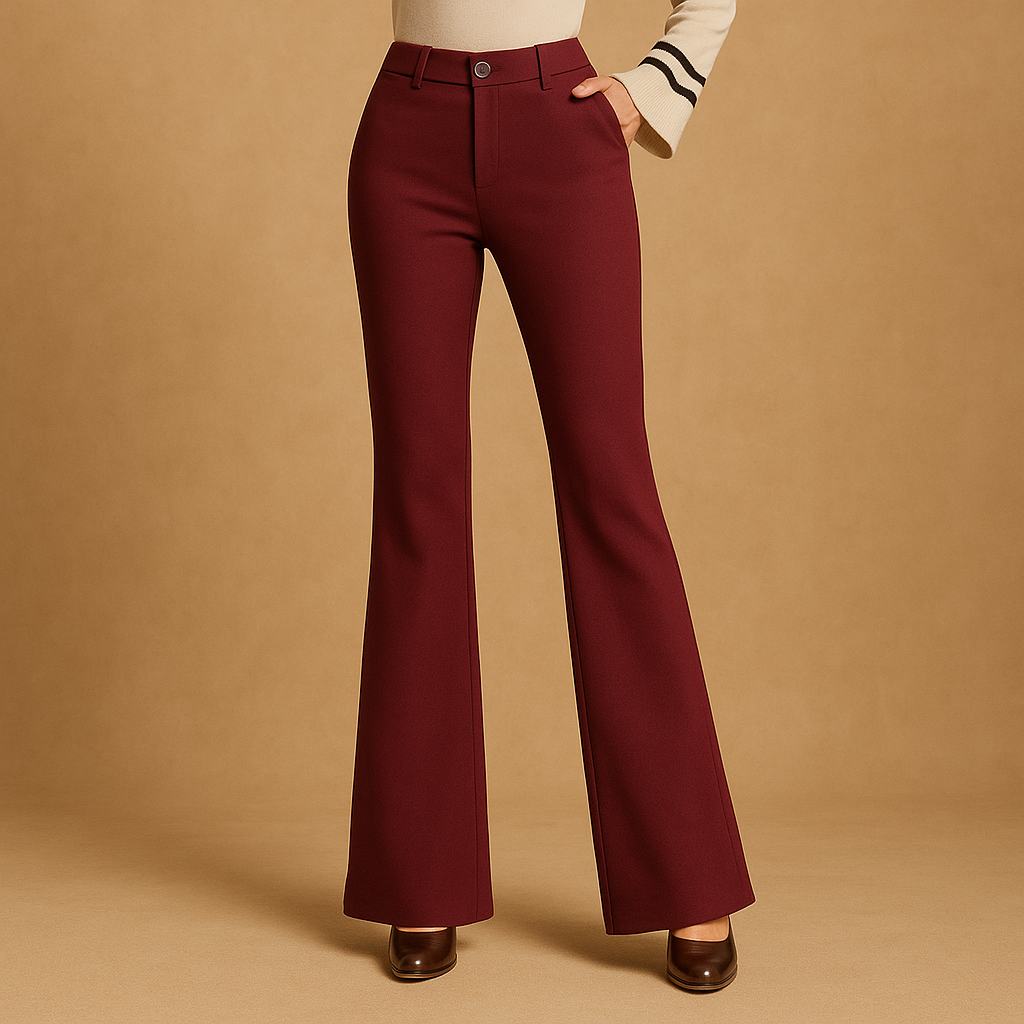 Wide Leg High-Waisted Flared Pants for Women | Renée-5