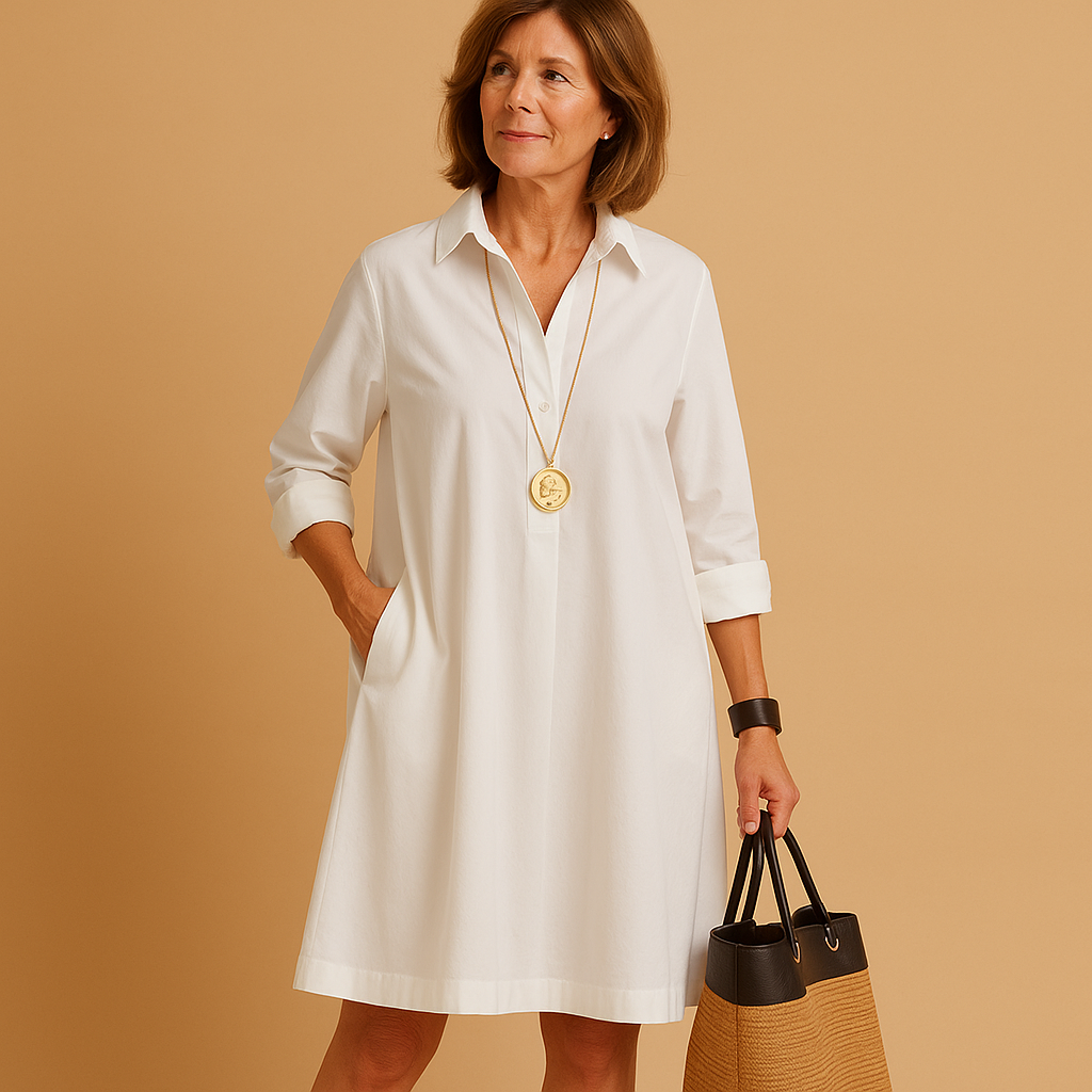 Stylish breathable polo dress for women with classic collar and stretch fit, perfect for casual outings, office days, and smart-casual events.