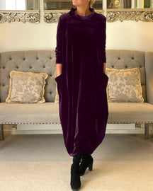 Velvet Winter Dress - Chic and Comfortable