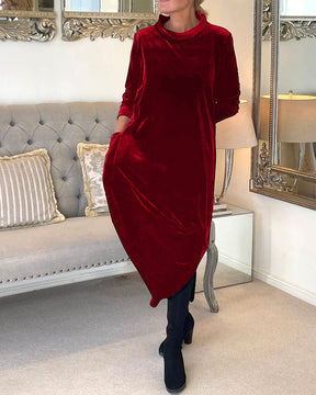 Velvet Winter Dress - Chic and Comfortable