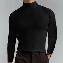 High Collar Polyester Shirt - Versatile Style