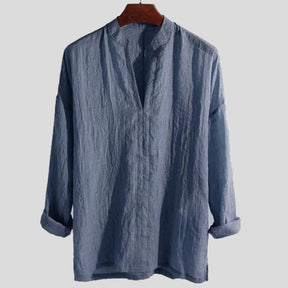 Linen Long Sleeve Shirt - Breathable Elegance