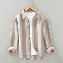 Striped Linen-Cotton Shirt - Summer Comfort