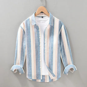 Striped Linen-Cotton Shirt - Summer Comfort