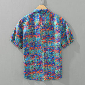 Printed Linen Shirt - Vibrant Summer Style