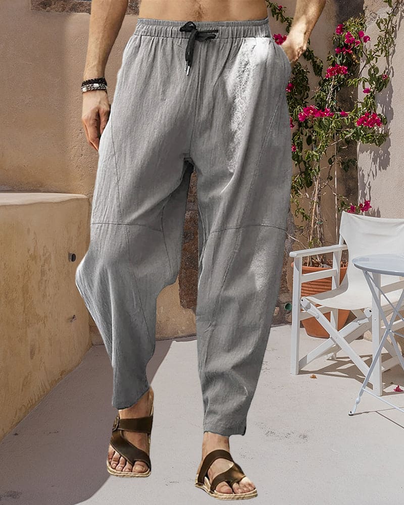 Loose Fit Cotton Linen Pants - Comfort and Style