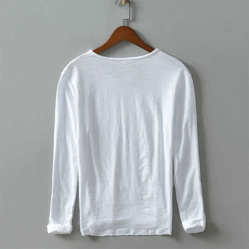 Long Sleeve Cotton Shirt - Casual Comfort