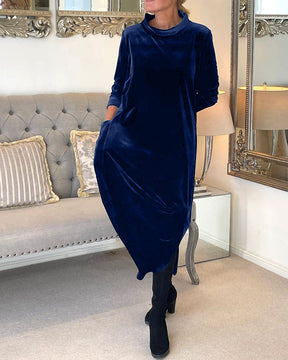 Velvet Winter Dress - Chic and Comfortable