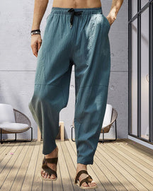 Loose Fit Cotton Linen Pants - Comfort and Style