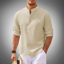 Modern Half-Button Shirt - Comfort and Style