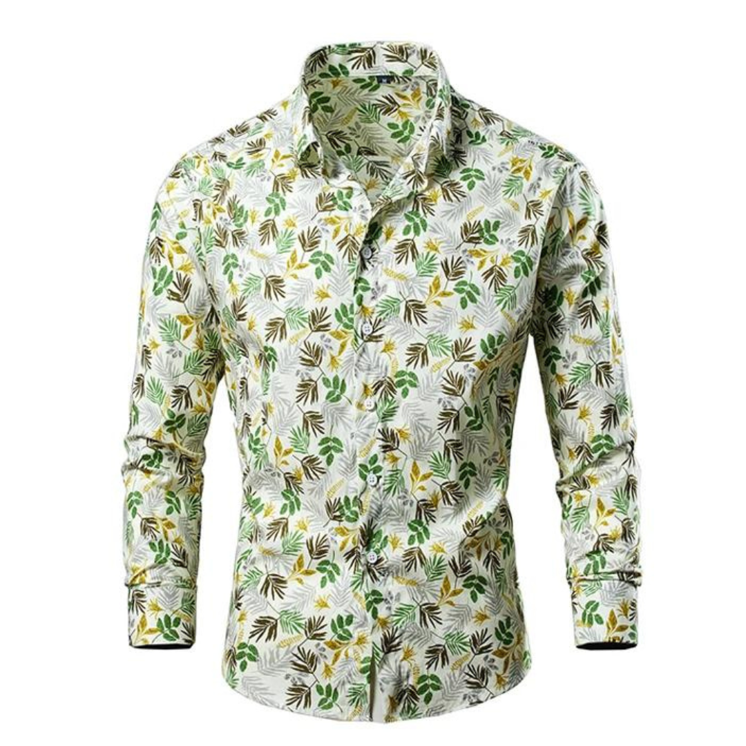 Floral Long Sleeve Shirt - Elegant Style