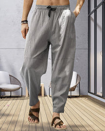 Loose Fit Cotton Linen Pants - Comfort and Style