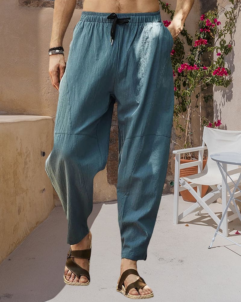 Loose Fit Cotton Linen Pants - Comfort and Style