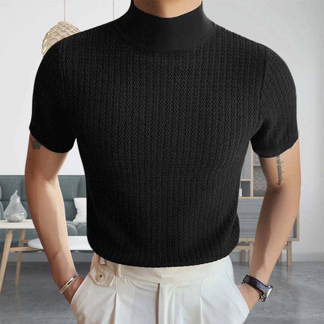 Modern Turtleneck T-Shirt - Breathable Comfort