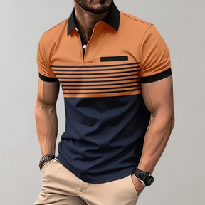 Color Block Polo Shirt - Bold Style