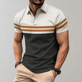 Striped Summer Polo Shirt - Classic Comfort