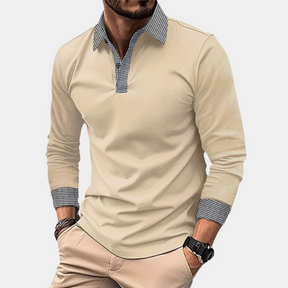 Long Sleeve Polo Shirt - Casual Comfort