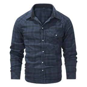 Retro Plaid Cotton Shirt - Classic Style