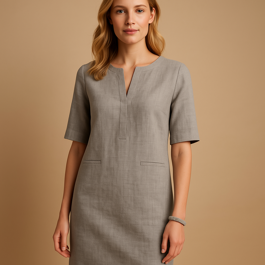 Chic casual dress with flattering fit for women | Eva