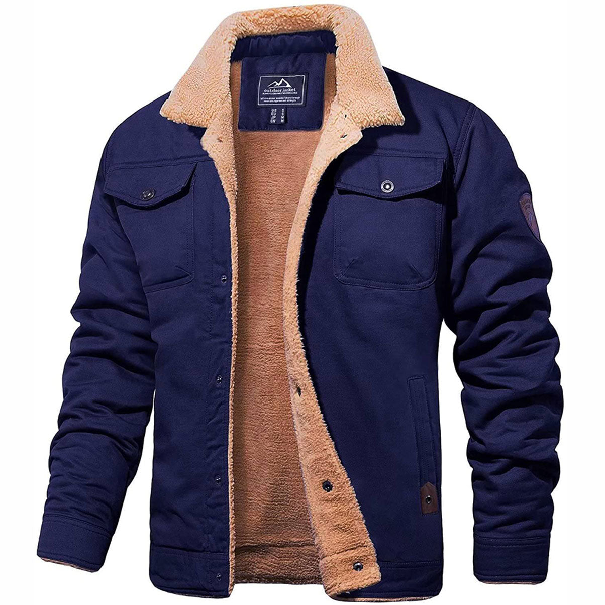 Men's Classic Bomber Jacket – Stylish and Warm for Winter