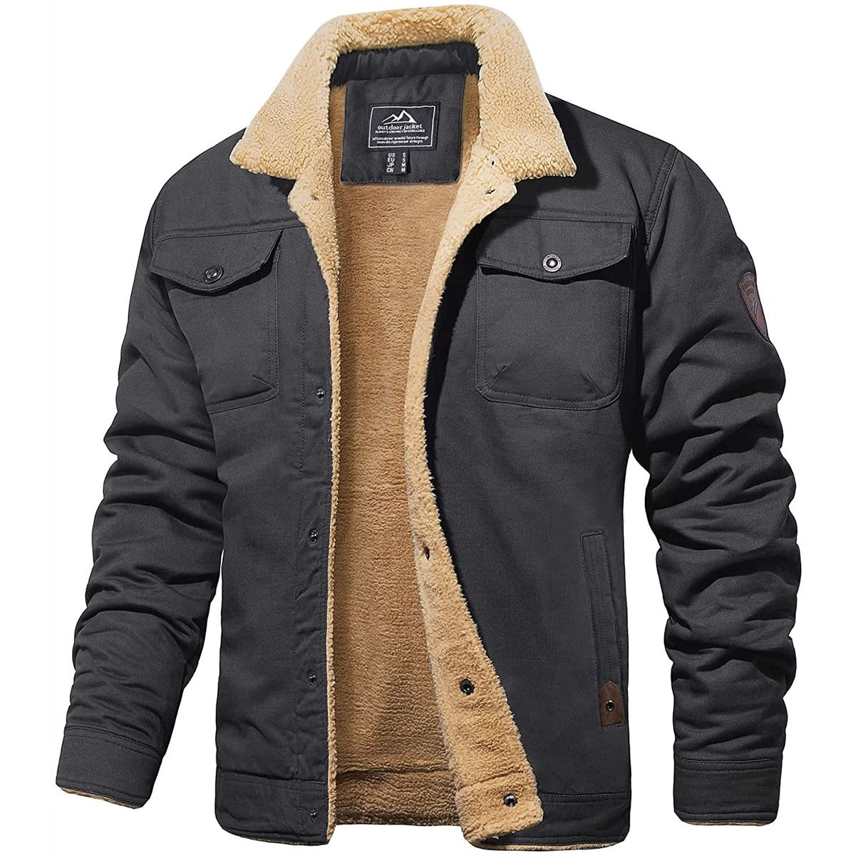 Men's Classic Bomber Jacket – Stylish and Warm for Winter