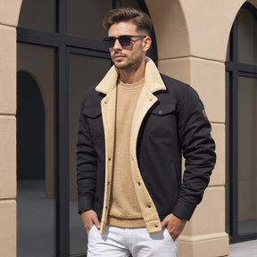 Men's Classic Bomber Jacket – Stylish and Warm for Winter