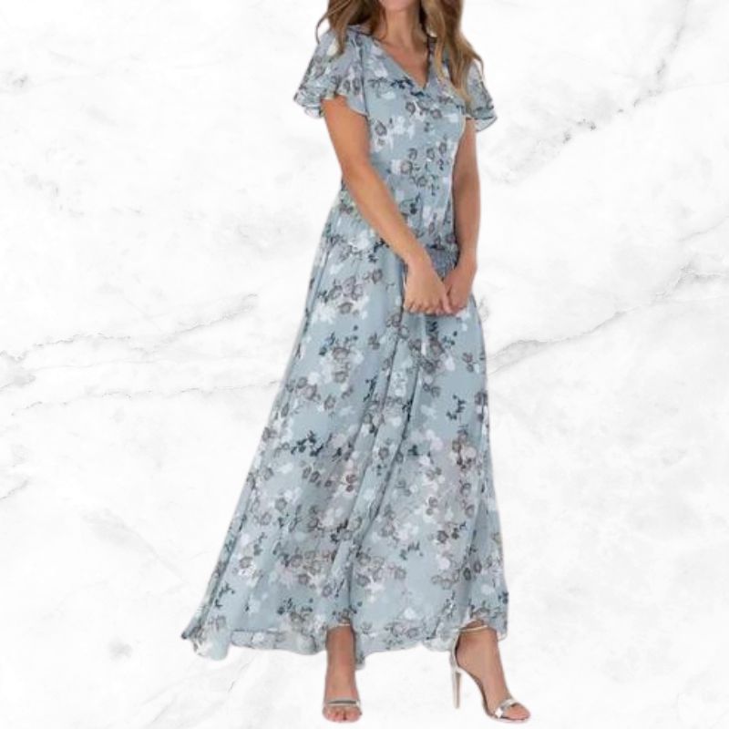 Floral Maxi Dress - Light and Elegant