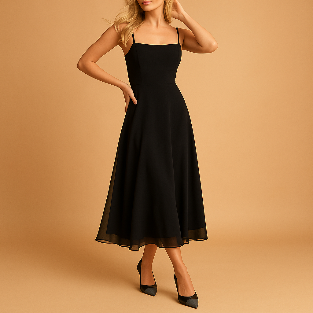 Celeste elegant sleeveless solid color dress for women, featuring a minimalist cut and breathable fabric for versatile casual and formal styling