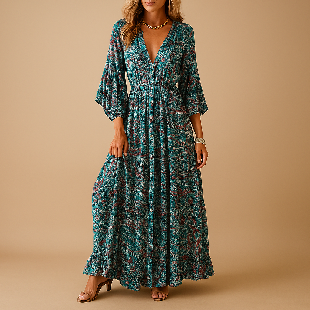 Elise | Flowy boho maxi dress for women