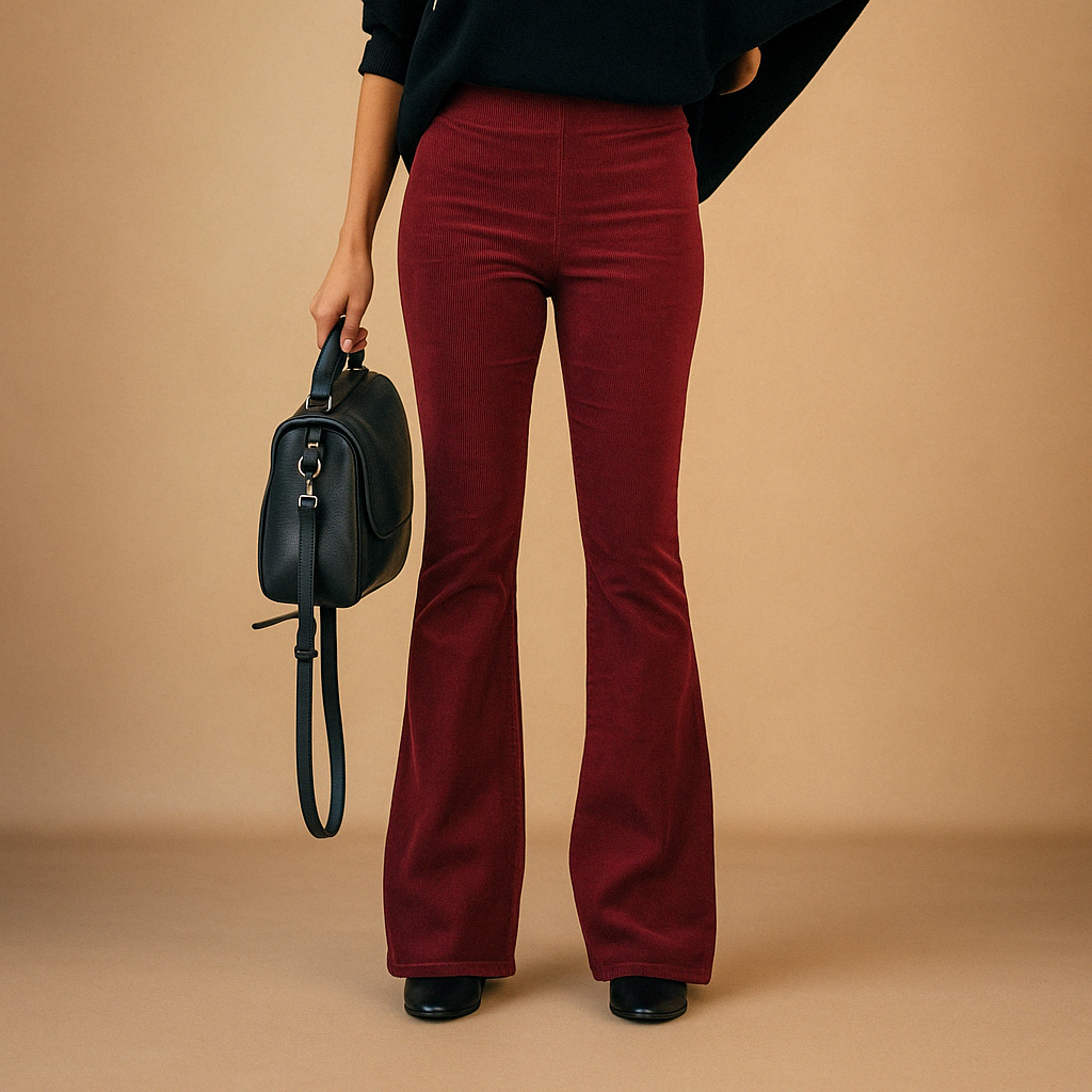Women's Flare Jeans in Retro Corduroy | Maartje-1