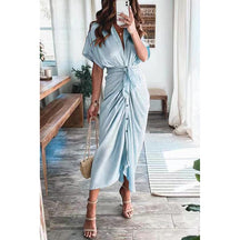 Chic Summer Wrap Dress - Versatile Comfort