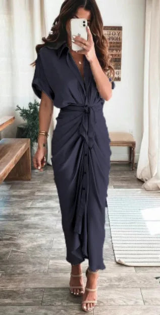 Chic Summer Wrap Dress - Versatile Comfort