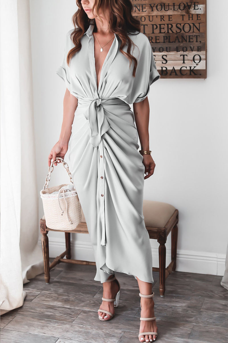 Chic Summer Wrap Dress - Versatile Comfort