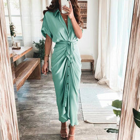 Chic Summer Wrap Dress - Versatile Comfort