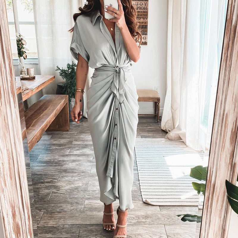 Chic Summer Wrap Dress - Versatile Comfort