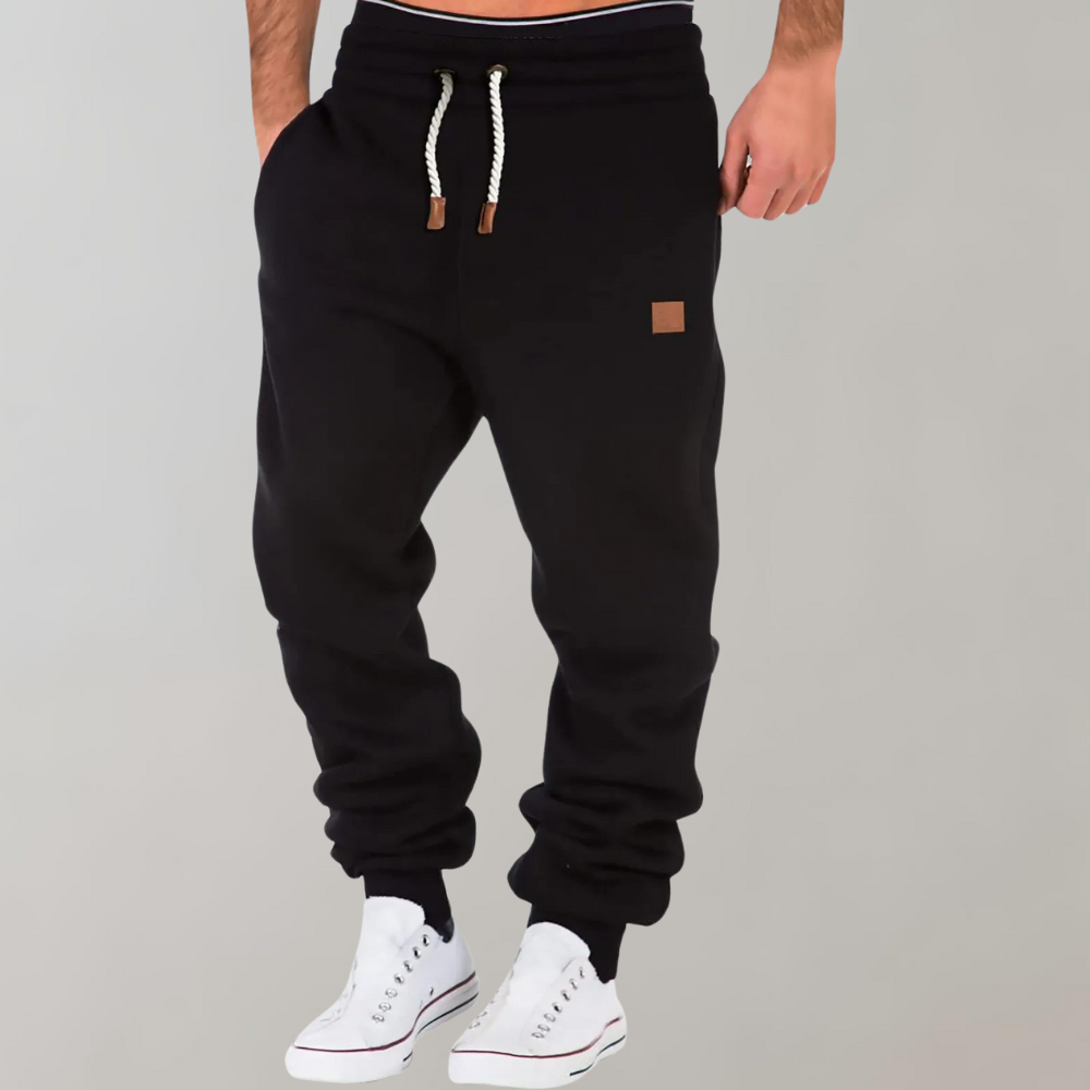 Men’s Jogging Pants – Comfortable Cotton Blend, Adjustable Waist & Side Pockets