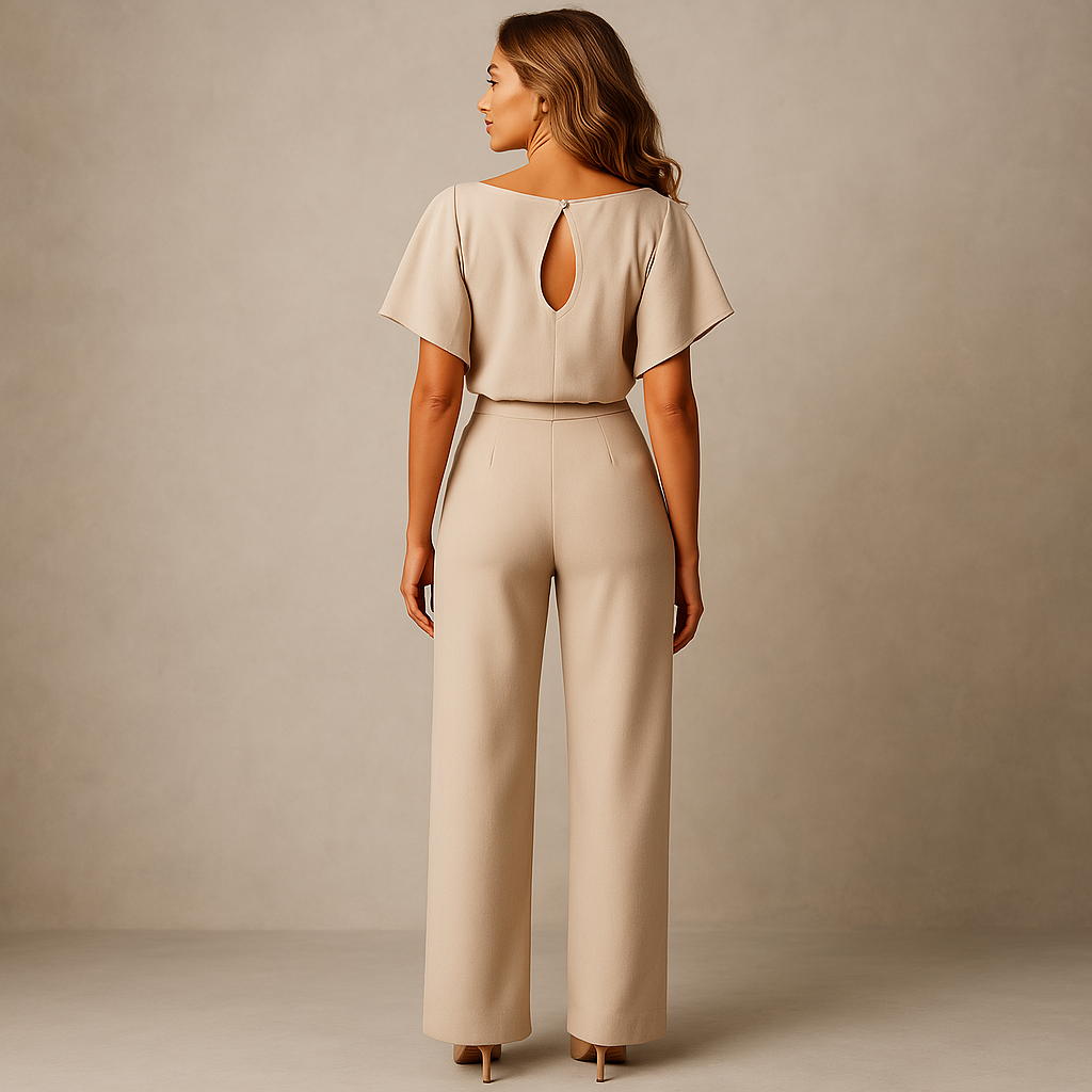 Women’s casual-chic jumpsuit with elegant tailored fit, ideal for brunch, casual days out or evening events