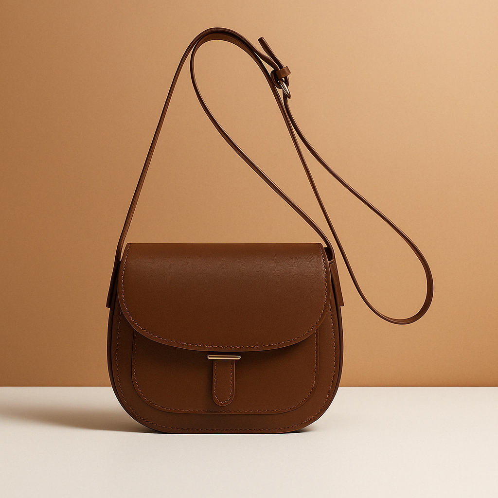 Women’s mini crossbody handbag in coffee, black, and khaki, perfect for everyday elegance and compact convenience