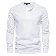 Long Sleeve Henley Shirt - Cotton Comfort