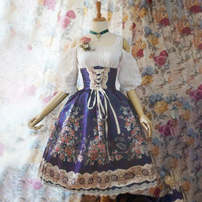 Traditional Dirndl Dress - Oktoberfest Style