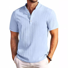 Short Sleeve Henley Shirt - Summer Comfort