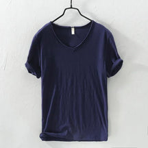 V-Neck Cotton T-Shirt - Summer Essential