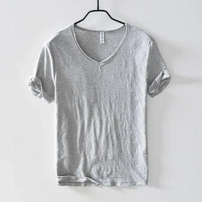 V-Neck Cotton T-Shirt - Summer Essential