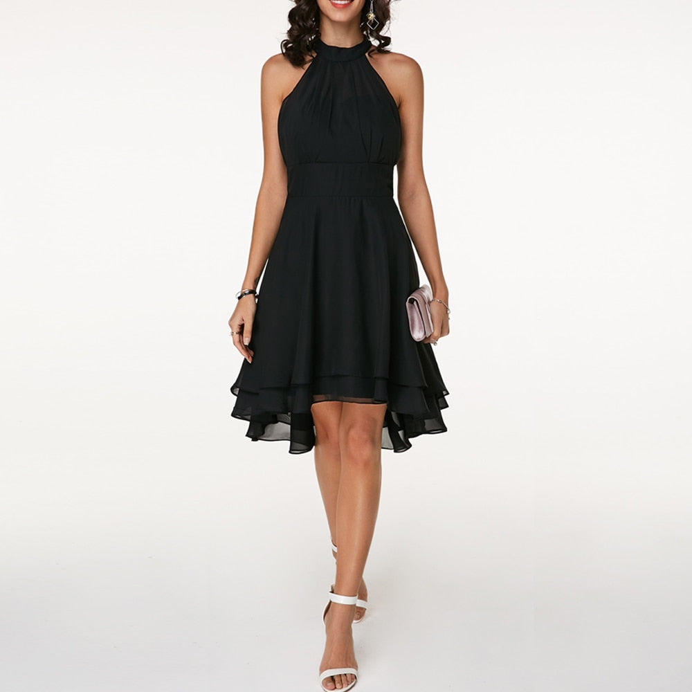 Elegant Dress with Ruffles - Timeless Style