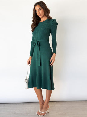 Knitted Sweater Dress - Warm and Stylish